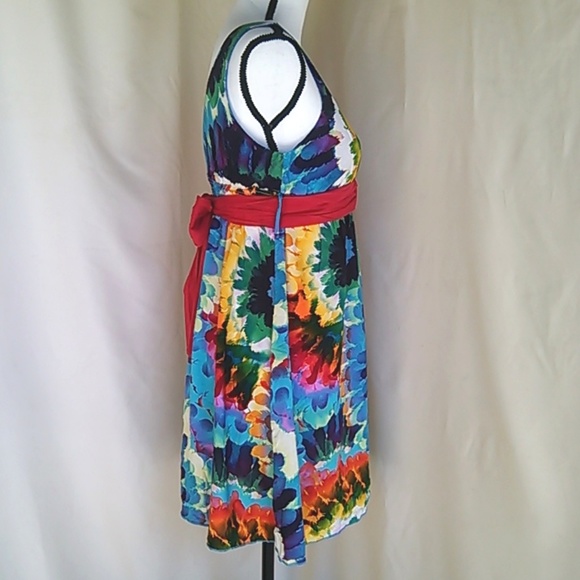 ❤️ Forever 21 Tie Dye Print Plunge Dress 2/$15 - Picture 4 of 9